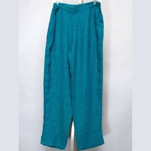 Flax Pants - FLAX pants Small emerald green breathable linen Flax Pants - FLAX pants Small emerald green breathable linen